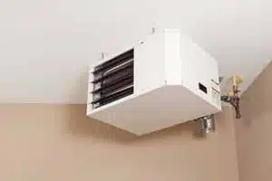 Garage heater installed in Calgary residential garage