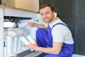 Water softener system installed by Ray-Z Plumbing in Calgary