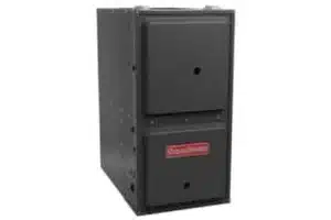 Professional furnace installer at work in Calgary