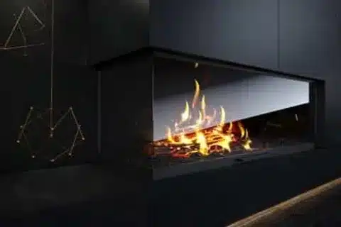 Gas fireplace setup by Ray-Z Plumbing & Heating