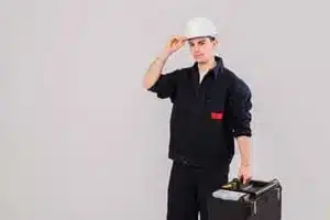 Crew installing HVAC system in new Calgary home