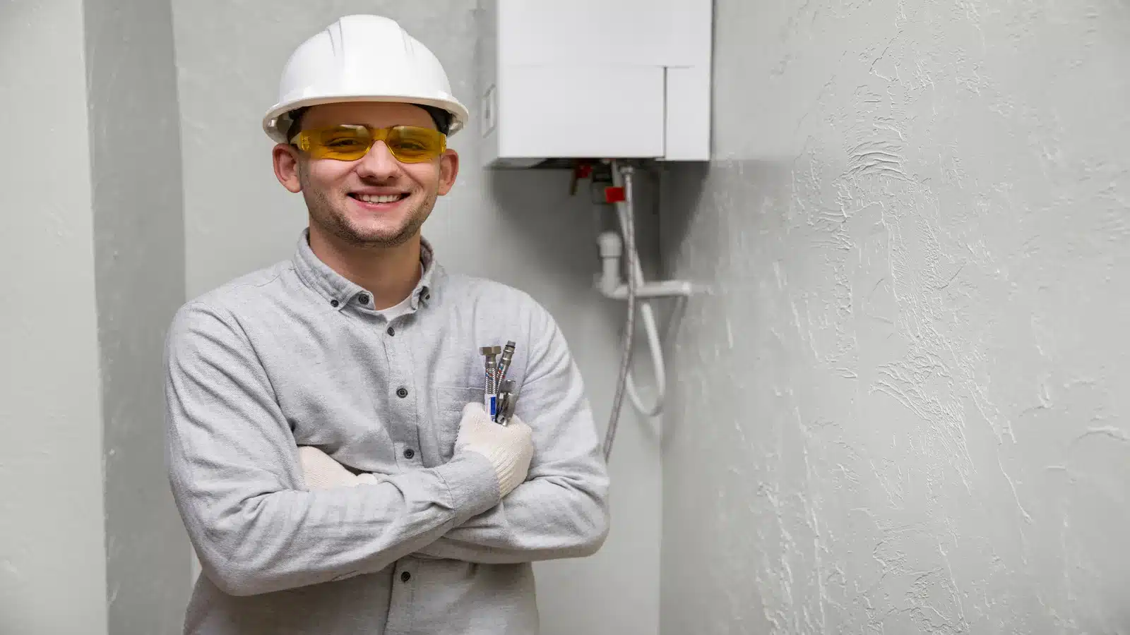Plumber repaired leaking water heater in Calgary