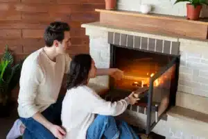 Furnace being installed in Calgary home with financing plan