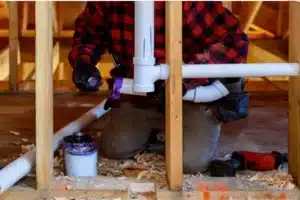 Installation of new copper pipes in Calgary home