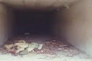 Crawl space vent installed under Calgary home