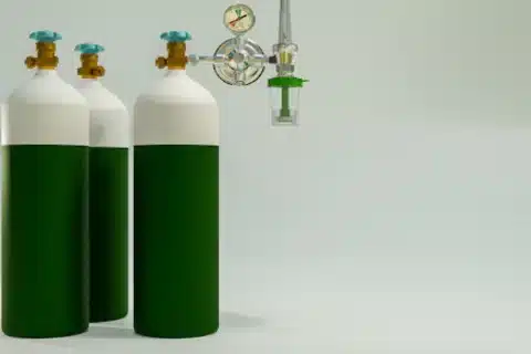 Technician performing gas conversion in Calgary