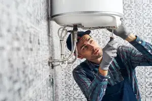 Hot water tank installation in Calgary