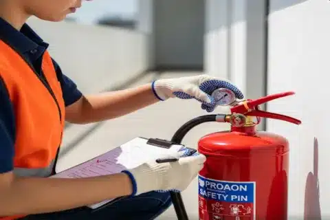NFPA 10 compliant fire extinguisher check Calgary