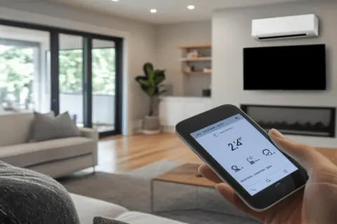 Smart zoning control panel for AC in Calgary residence