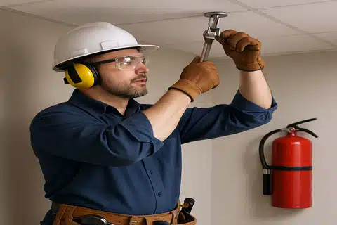 Replacing a damaged sprinkler head