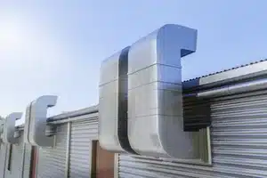 Calgary home with installed ERV ventilation unit