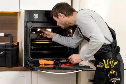 Calgary homeowner with new gas appliance installed