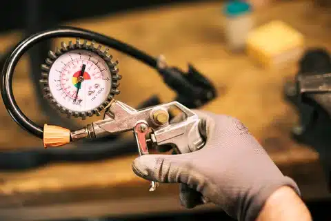 Gas pressure testing on commercial property in Calgary