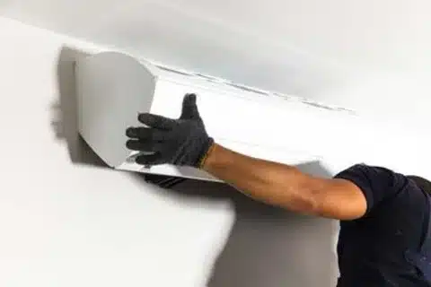 Wall-mounted ductless mini-split system