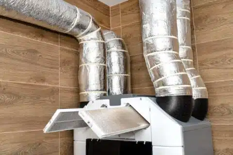 Whole-home dehumidifier installed in Calgary basement